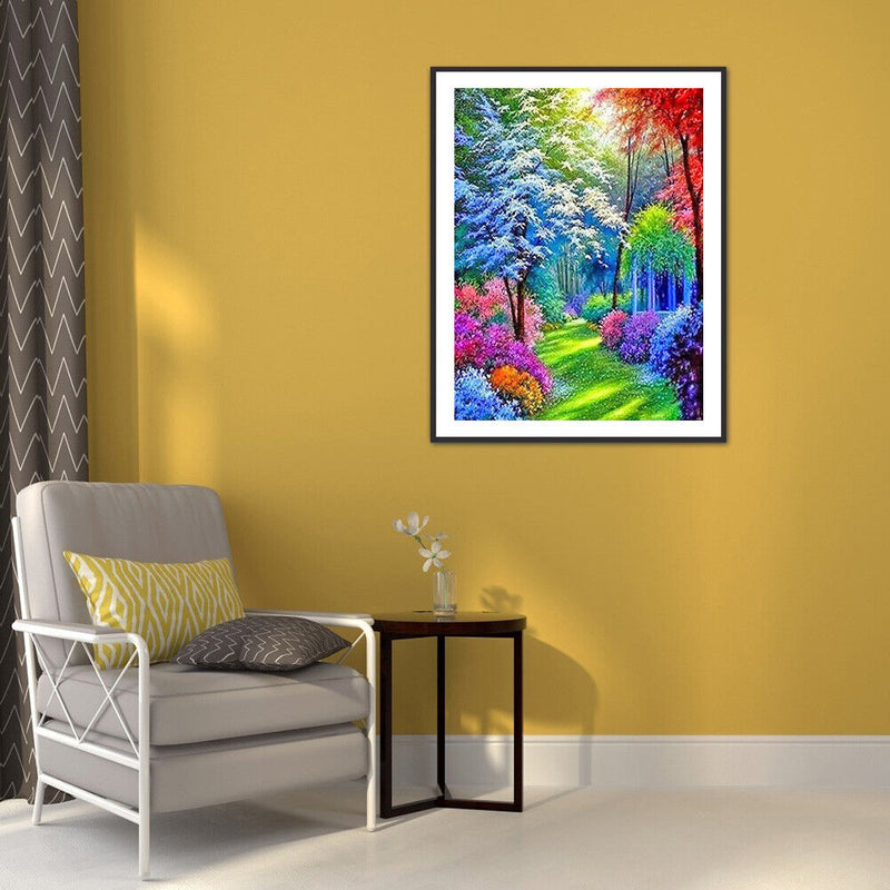 Diamond Painting Rainbow Garden Full Round Drill Picture of Rhinestone DIY Kit