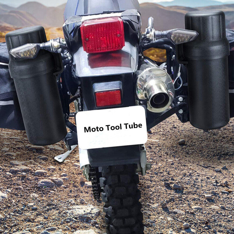 Universal Waterproof Motorcycle Tool Tubes Gloves Raincoat Fuel Storage Bottle