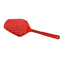 Plastic No-stick Water Ice Shovel Filter Long Strainer Colander (Red)