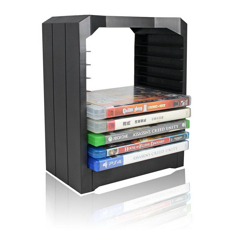 Multifunctional Universal Games & Blu Ray Discs Storage Tower for 10 CD Spi