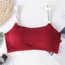 Crop Sportswear Wrap Chest Push Up Fitness Bra Letter Sports Bra Cropped Top