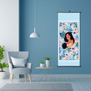 Girl in Flowers Colouring Oil Canvas Picture DIY Handpaint Paint By Numbers Kit
