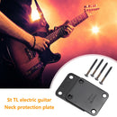 Electric Guitar Neck Plate Joint Board Fender Musical Accessory (Black) Newly