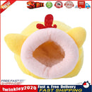 Pet Sleeping House Warm Hamster Puppy Kitten Bed Soft Nest Kennel (Yellow) Newly