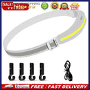 COB LED Flashlight Power Display Powerful Headlamp Reflective for Hiking Fishing