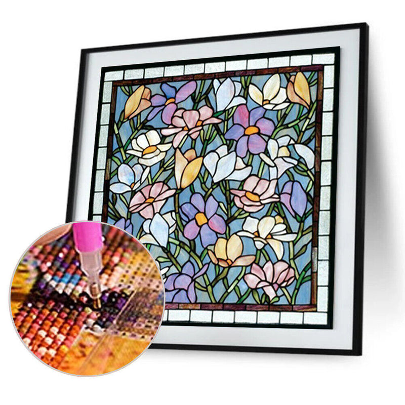 5D Diamond Painting Texture Flowers Full Round Drill Rhinestone DIY (A1888)