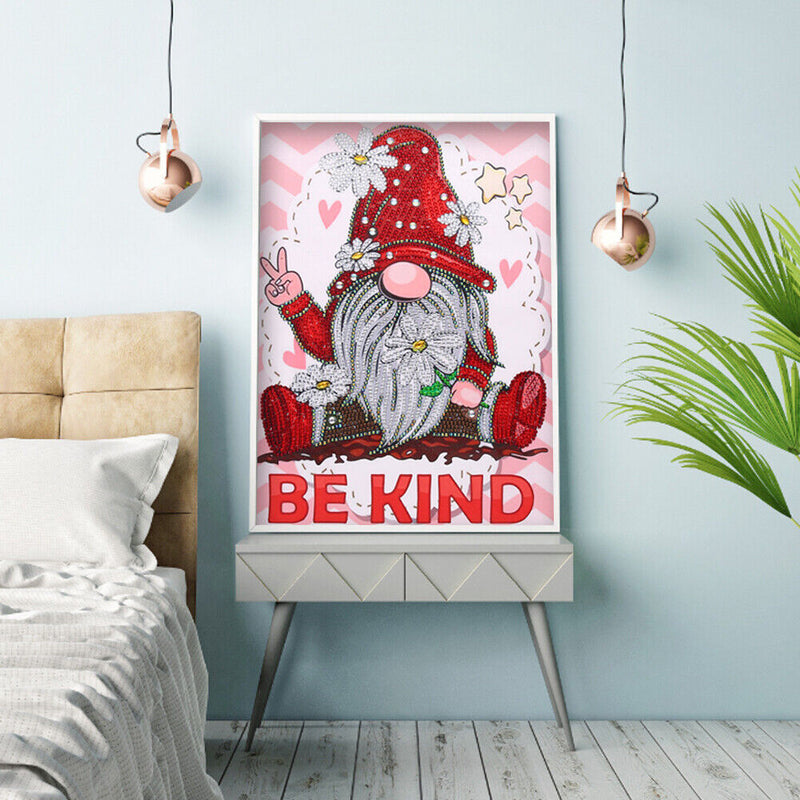 Diamond Painting 5D DIY Gnome Part Special Drill Rhinestone Picture (DZ578)