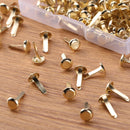 200pcs Mixed Round Scrapbooking Fastener Brad Mini Handcraft Embellishment Nail