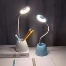 Touch Bendable Table Lamps Night Light Pen Holder Lamp Flexible Desk Lamp