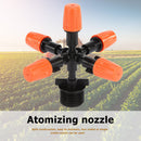 5 Head Micro Drip Irrigation Atomization Nozzle Adjustable Water Control Spra