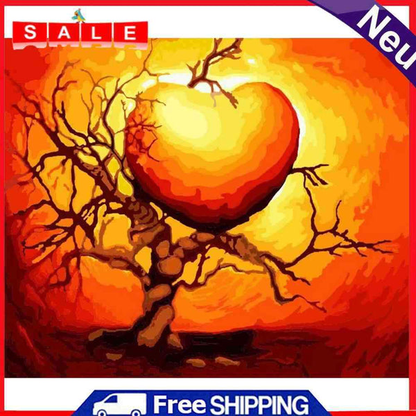 Love tree 50x40cm Oil Paint By Numbers Picture DIY Painting