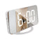 LED Mirror Wake Up Clock Electronic Auto Photosensitive Alarm Clock (A)
