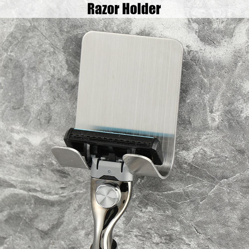 Wall Hooks Hanger Razor Holder Shaving Shaver Shelf Razor Rack Stainless Steel