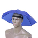 5pcs Head Umbrella Anti-Rain Fishing Anti-Sun Umbrella Hat (D)