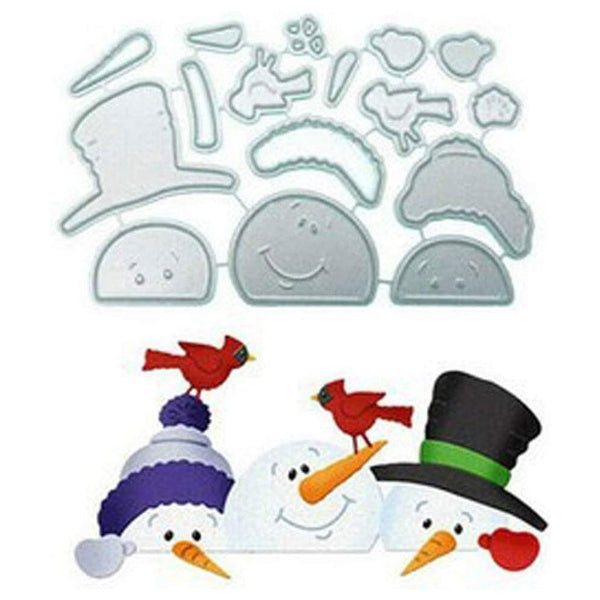 1*Snowman Metal Cutting Dies Stencil Scrapbooking Embossing Album Craft Card DI&
