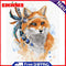 Frameless Oil Paint By Numbers DIY Fox Picture Craft Kit for Home Living Room