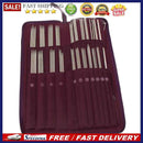 104pcs Stainless Steel Straight Knitting Needles Crochet Hook Weave Set