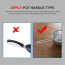 Silicone Anti-Hot Pot Handle Grip Cover Honeycomb Skillet Sleeve (Black)