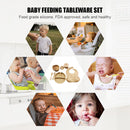 #A 6pcs Silicone Baby Feeding Set Anti Slip Baby Food Accessories Cutlery Set So