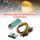 12x 6 Pin Power Adapter Server Power Supply Breakout Board for GPU Mining