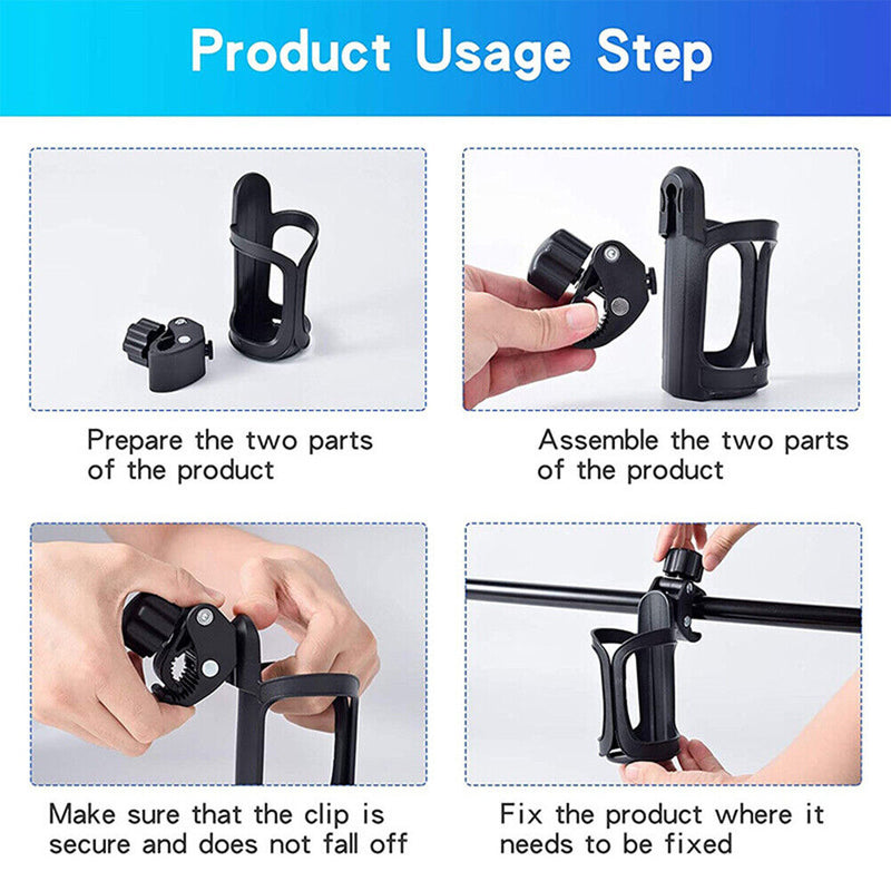 Lightweight Bicycle Bottle Holder with Fixing Clip Cup Holder Riding Access
