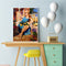 Woman Bathing Sun Pattern Frameless Digital Paint Hand Painted Oil Picture Decor