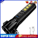 LED Flashlight Camping Lights 2 Modes Lighting Portable Safety Hammer Lamp
