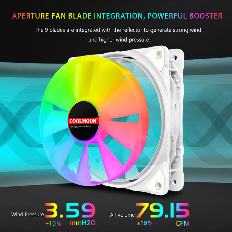 COOLMOON Case Fan Hydraulic Bearing Adjustable Speed Silent Computer Accessories