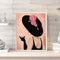 Modern Lady Drawing Frameless DIY Oil Paint by Numbers Canvas Home Decor