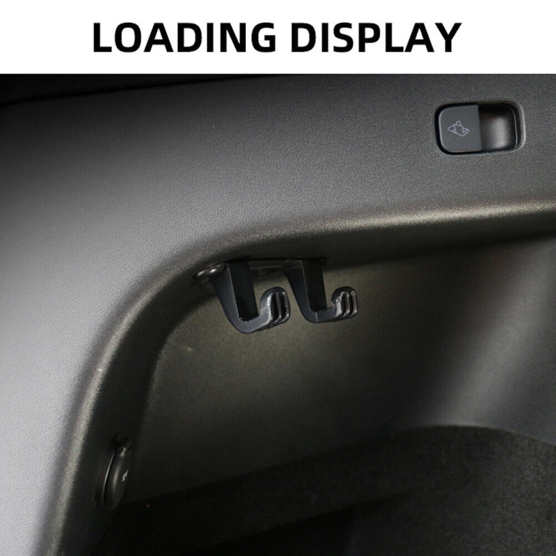 ABS Plastic, Black, Car Rear Bag Holder, Shopping Bags-Umbrella-On