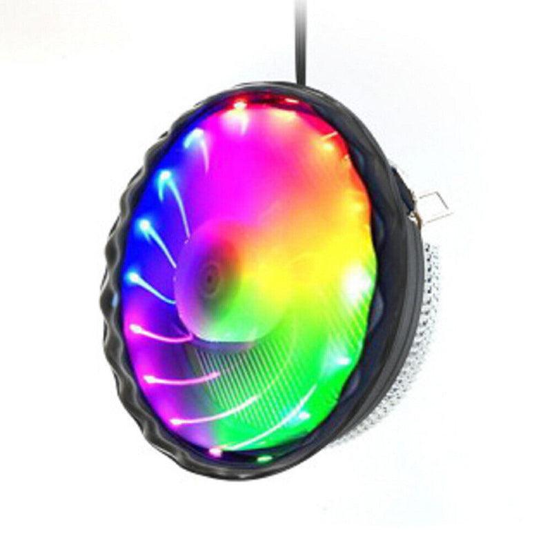 Aluminum Colorful Luminous CPU Cooler Practical Cooling Fan for AMD 775/115