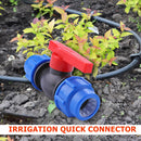 Two-way Ball Valve Plastic for Garden Irrigation PE Pipe Fittings Fish Tank T