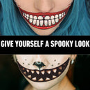 Halloween Clown Mouth Temporary Tattoos 12 Pieces for Costume Parties Role Plays