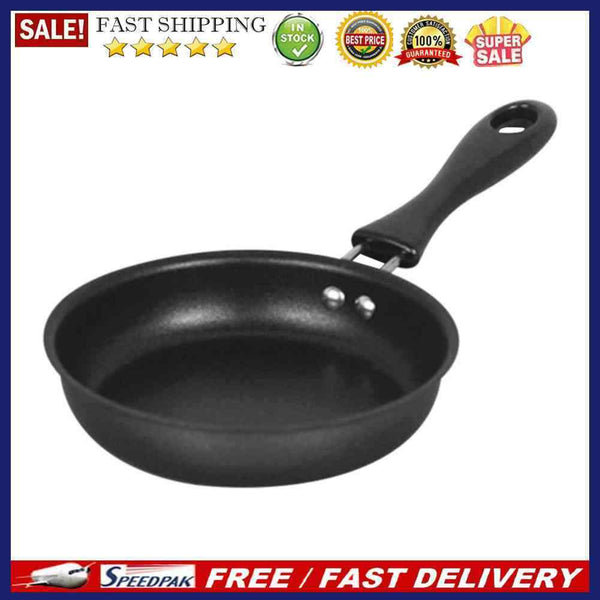 12cm Mini Egg Frying Pan Non-Stick Omelette Breakfast Flat Bottom Pan