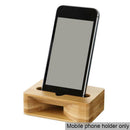Wood Bamboo Phone Holder Sound Speaker Amplifier Desk Stand Dock 7Y6T Fo K8Q7