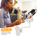 Metal Wind Music Clip Stand Portable Trumpet Clarinet Marching Spectrum Clamp-On