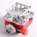 Portable Outdoor Camping Picnic BBQ Gas Furnace Foldable Snap-Type Square Stove