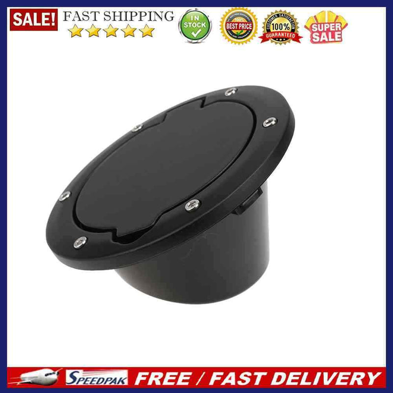Fuel Tank Cap Black ABS Tank Cover Replacement for Jeep Wrangler JK 07-16