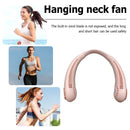 Portable Hanging Neck Fan Air Cooling Bladeless Wearable Lazy Fan (Pink)