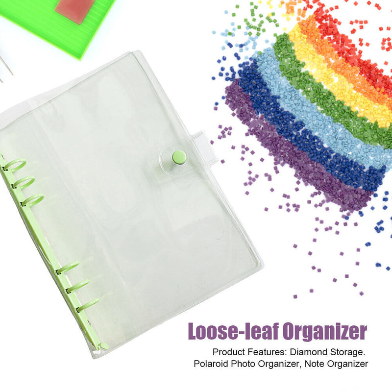 Diamond Painting Storage Book Bead Container A5 Album Binder (Green) Newly