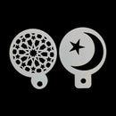 Pet Eid Mubarak Coffee Spray Stencils Cookie Cake Mold Mubarak Ramadan Q9V1