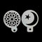 Pet Eid Mubarak Coffee Spray Stencils Cookie Cake Mold Mubarak Ramadan Q9V1