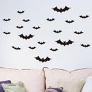 20 Halloween Stickers Bat Black Vinyl Window Decorations Spooky Party Kids Wall`