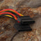 5pcs 4 Pin IDE Male to Dual SATA Y Splitter Female HDD Power Adapter Cable