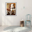 Diamond Painting 5D DIY Cow Calf Full Round Drill Rhinestone Picture Kit Newly