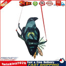 Window Hanging Crow Witch Ornament Stained Glass Home Wall Garden Decor Newly