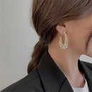 Crystal Hoop Earrings Wedding Jewelry Hoop Dangle Stud Shinning Luxury Earrings