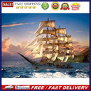 5D DIY Full Drill Diamond Painting Sailboat Embroidery Craft Kit Home Wall De