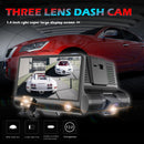504 Car DVR Dashboard Camera Dual Lens Wide Angle Dash Cam with Rea View Camera