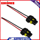 2x HB3 9006 HB4 Bulb Socket Female Adapter Connector for Headlight Fog Lamp